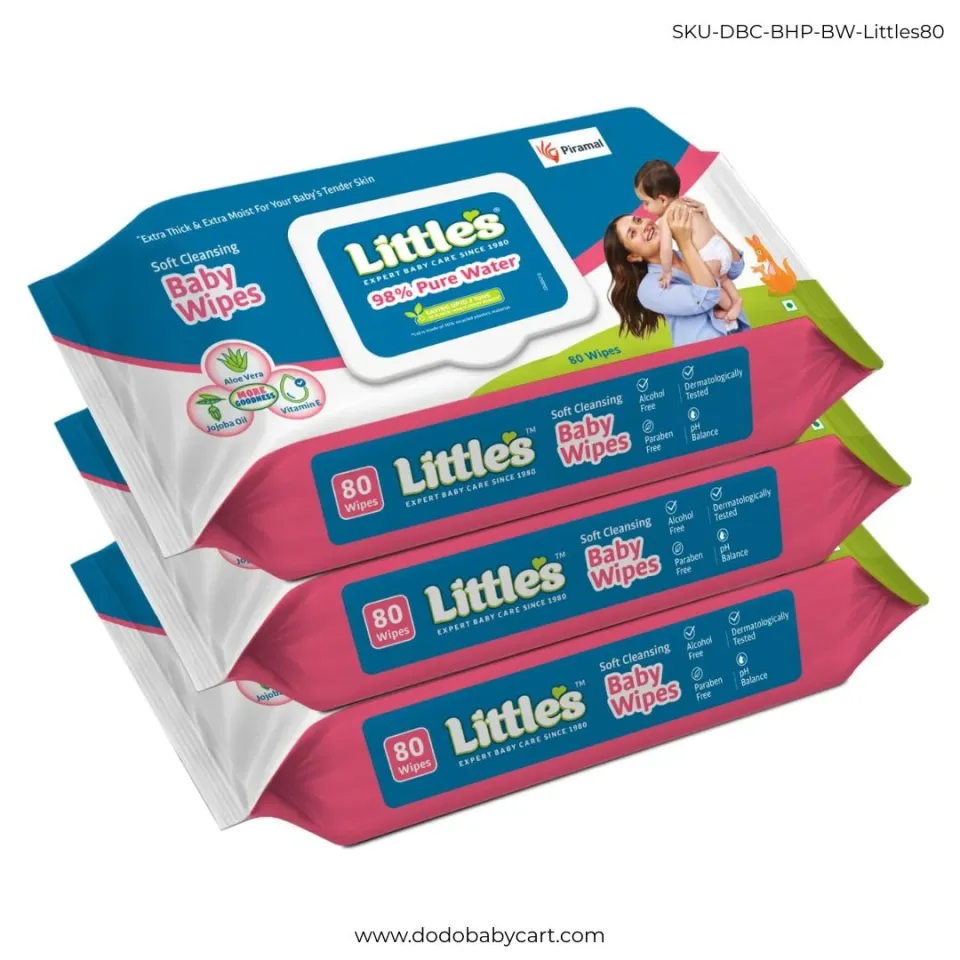 Littles Baby Wipes, 80 wipes