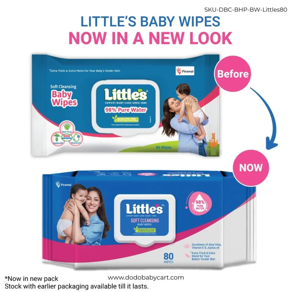 Littles Baby Wipes, 80 wipes