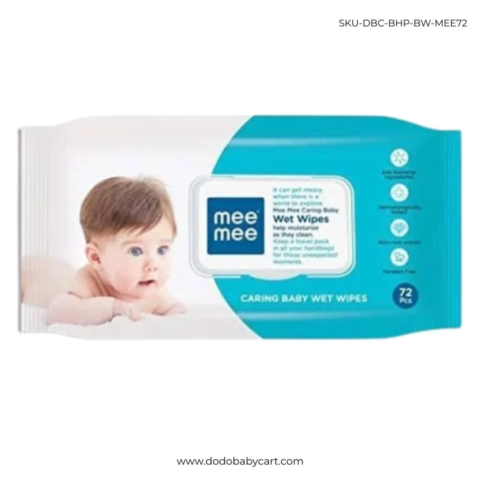 Mee Mee Baby Wet Wipes, 72 wipes