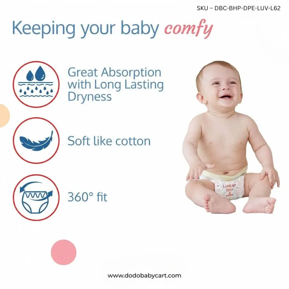 LuvLap Easy Diaper Pants — L