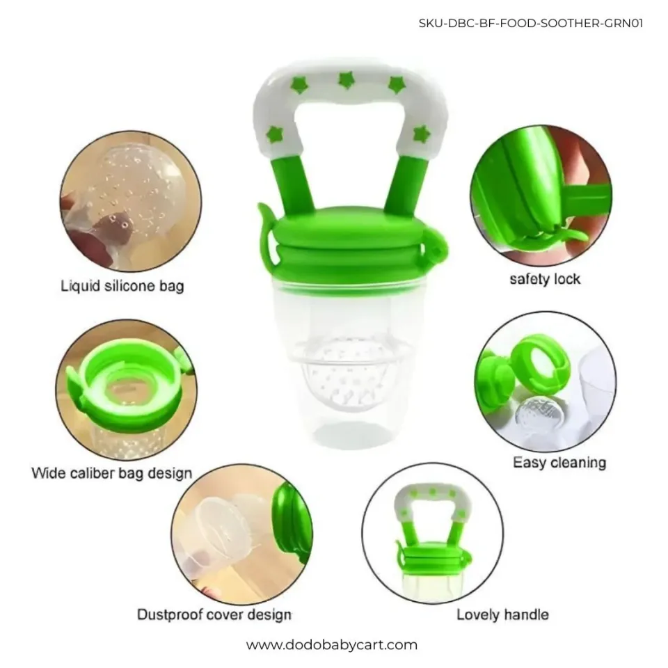 Ultra Care Silicone Baby Fruit Feeder — Green
