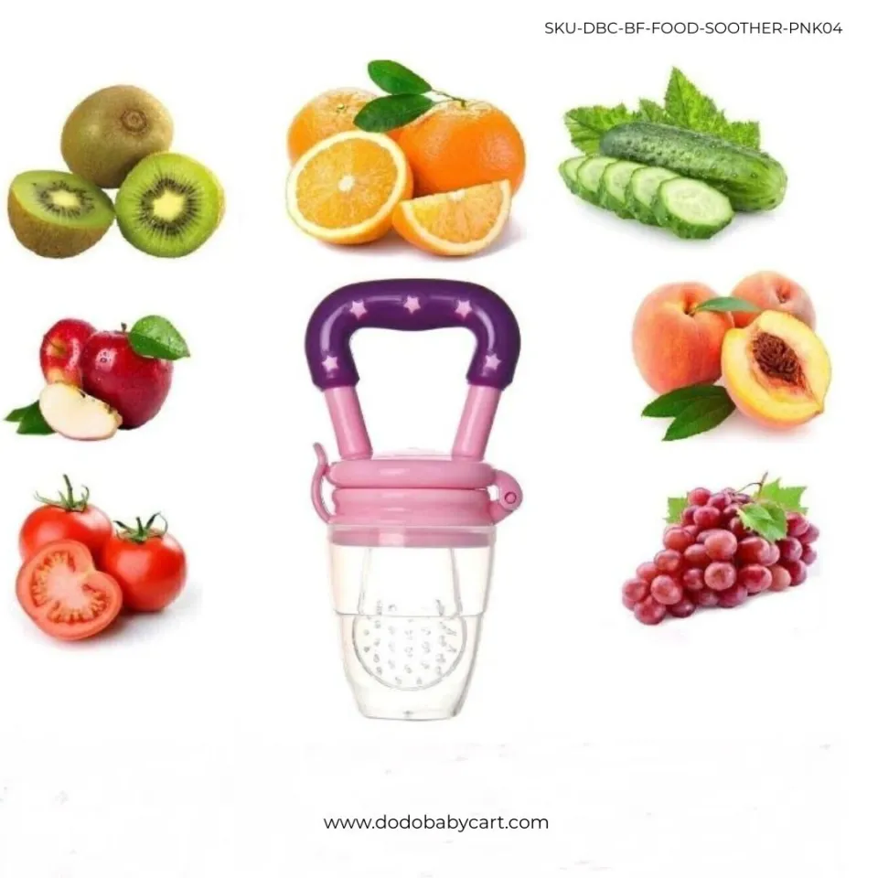 Ultra Care Silicone Baby Fruit Feeder — Pink