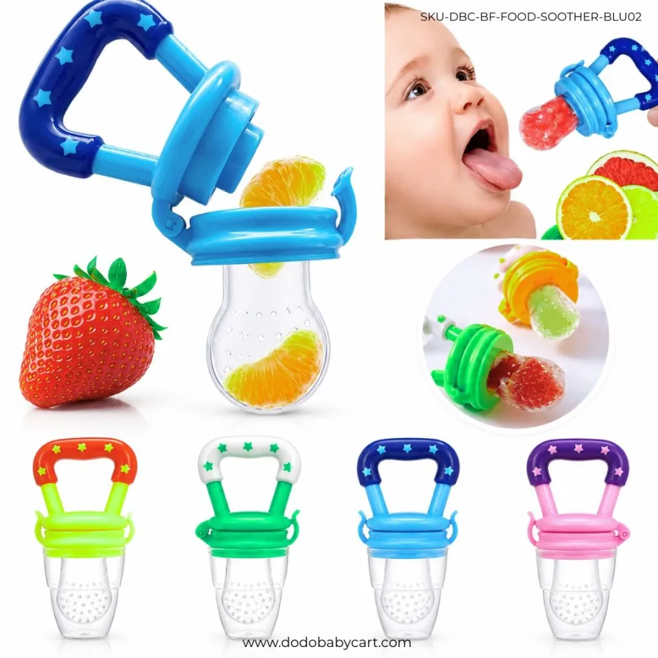 Ultra Care Silicone Baby Fruit Feeder — Blue