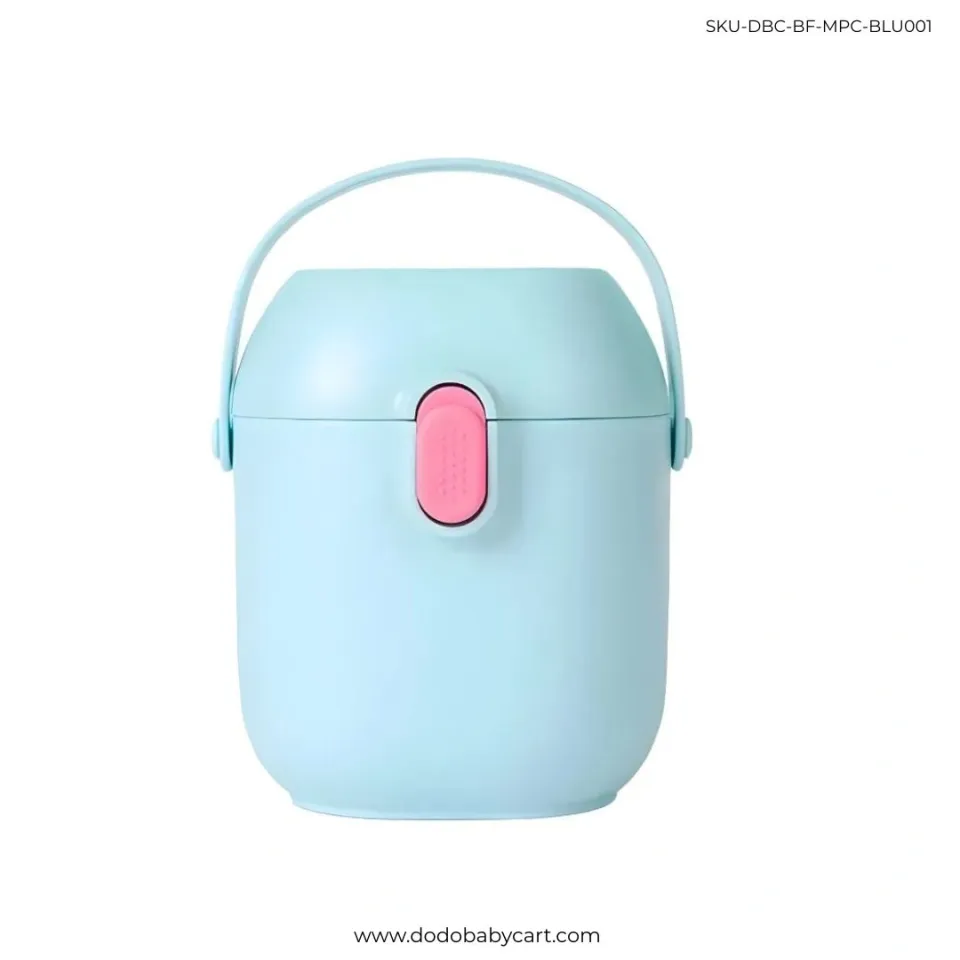 Baby Milk Powder Container with Spoon — Blue